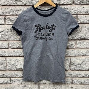 Harley-Davidson Charcoal Tee with Black Accents